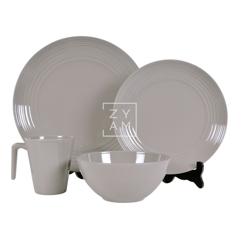 CONJUNTO MELAMINA LATTE 16PIEZAS