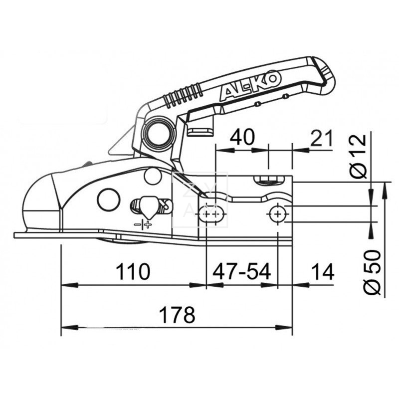 ENGANCHE CABEZAL ALKO 161/50