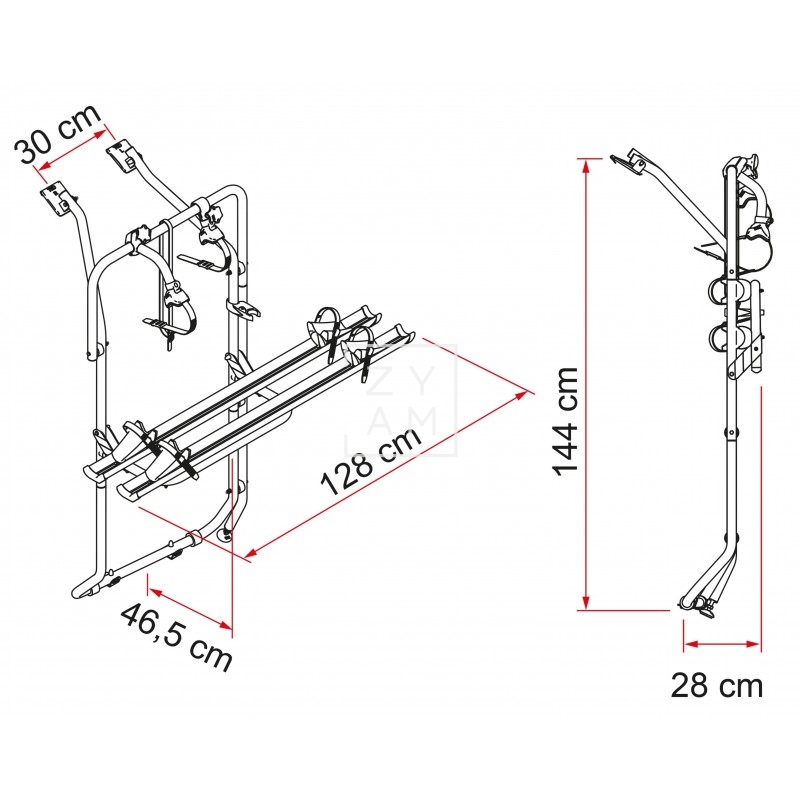 Fiamma Carry-Bike VW T5 D / T6 D
