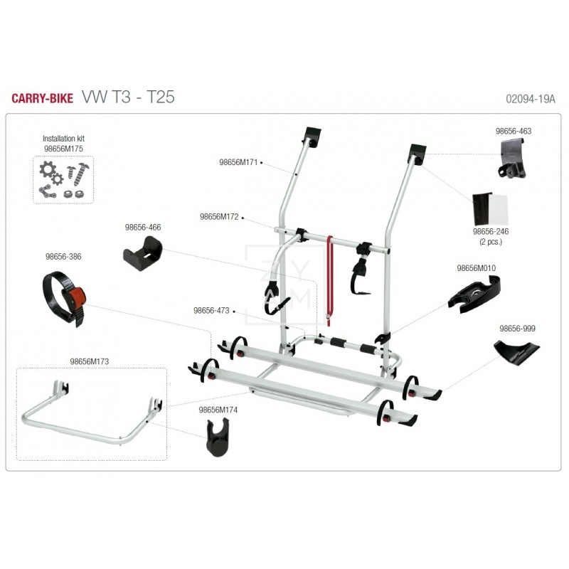 Fiamma Carry-Bike VW T3/T25