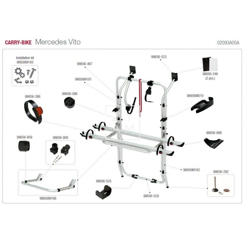 CARRY-BIKE MERCEDES VITO 638