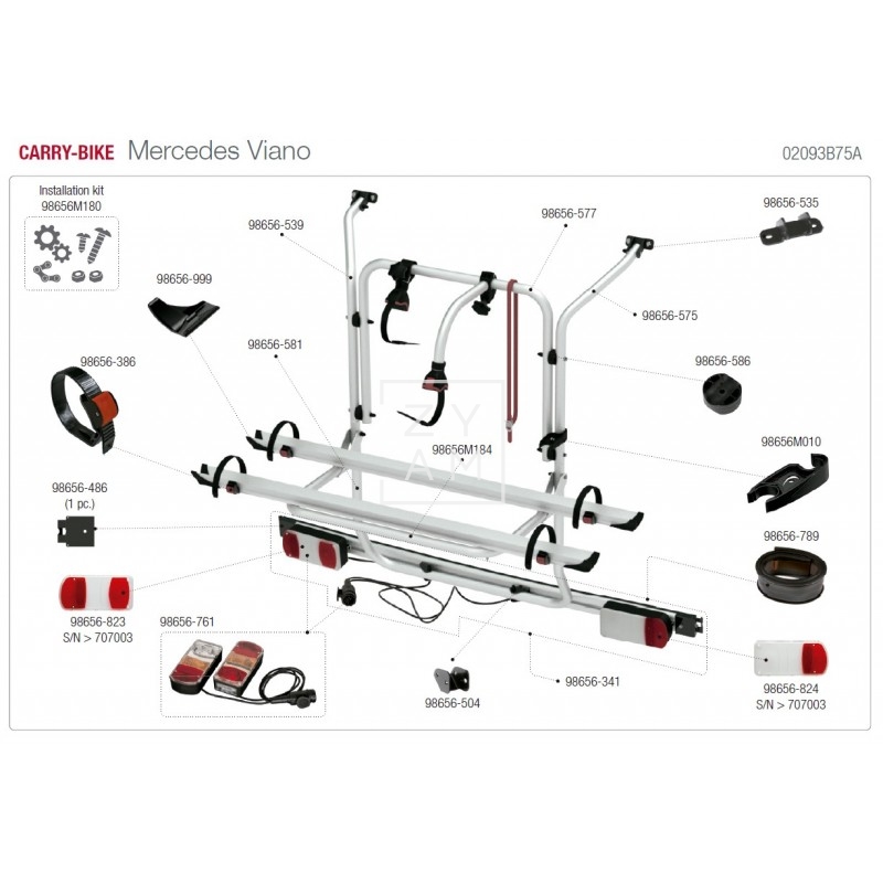 CARRY-BIKE MERCEDES VIANO