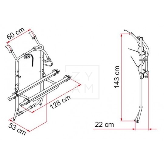 CARRYBIKE TRAFIC/VIVARO para Caravanas