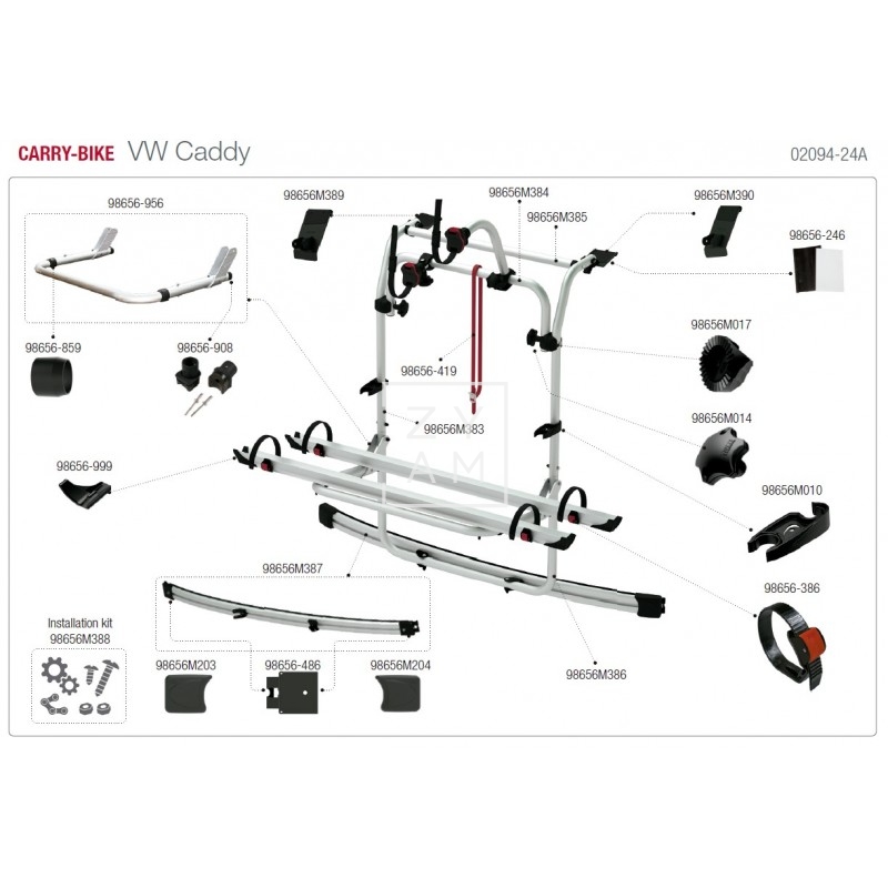 CARRY-BIKE VW CADDY +2016