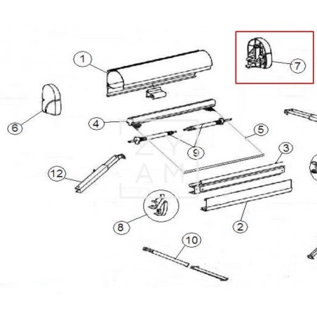 TAPA DERECHA OMNISTOR THULE 2000