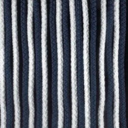 Cortina Cordon Azul/Blanco 60X190