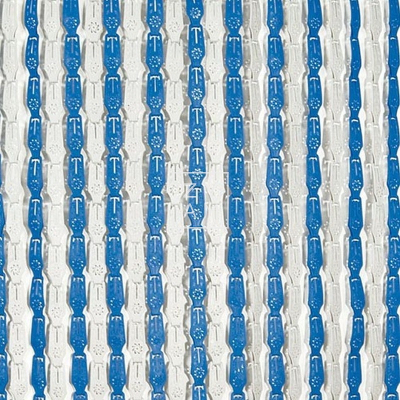 CORTINA MOSAICO GRIS/AZUL 60X190