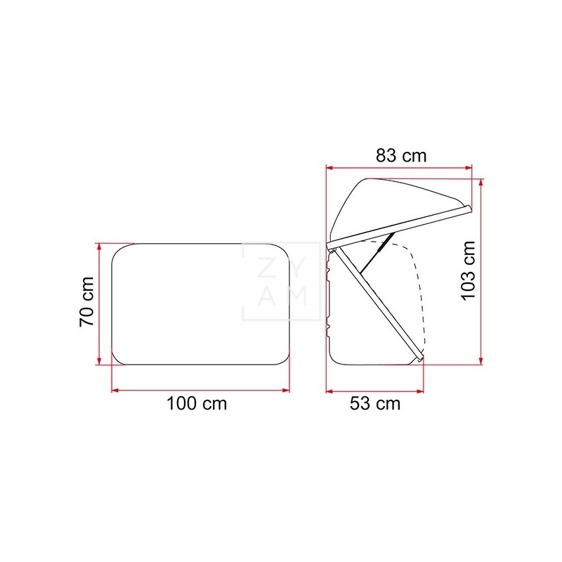 PORTAEQUIPAJE ULTRA-BOX FIAMMA BACK