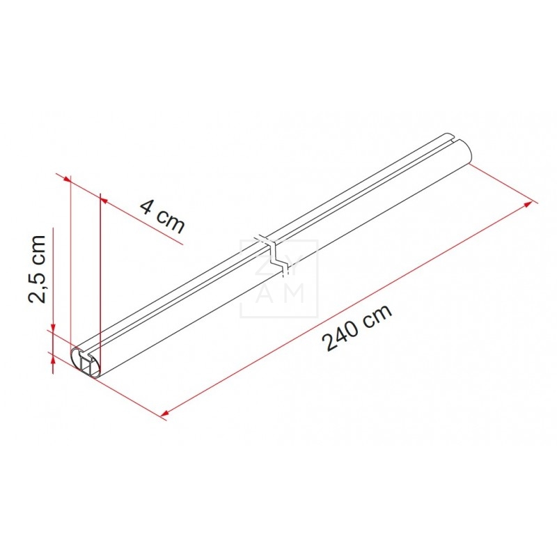 PORTAEQUIPAJE FIAMMA FIXING-BAR PRO L