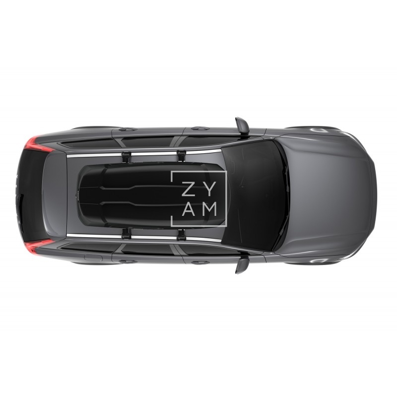 Baúl de techo Thule Force XT L 450L, diseño aerodinámico y apertura DualSide.