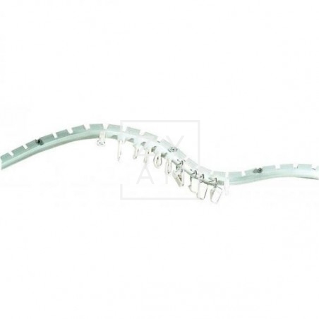 GUIA CORTINA A PLASTICA CURVABLE UND. 2.5M