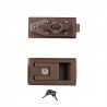 CERRADURA RECTANGULAR MARRON