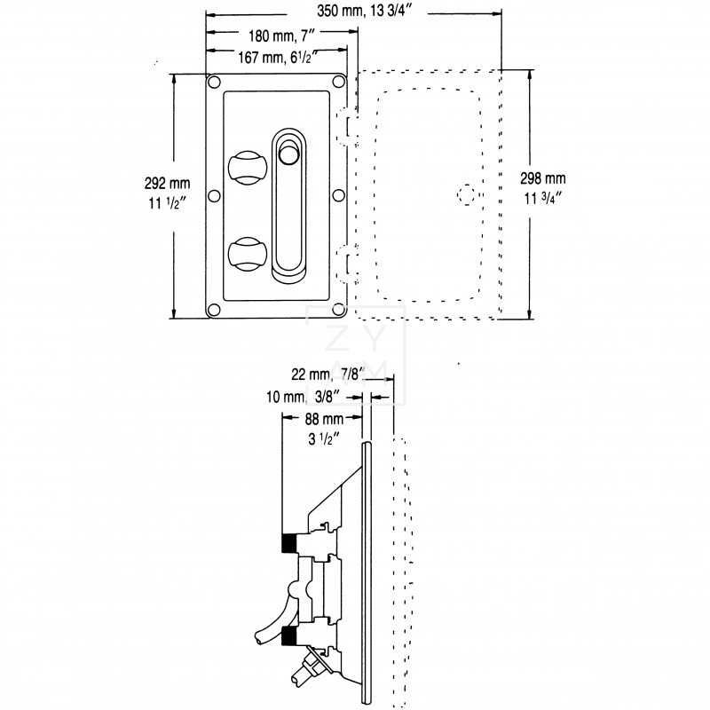Ducha Externa con Mezclador Whale para Camper con Manguera de 2.1m