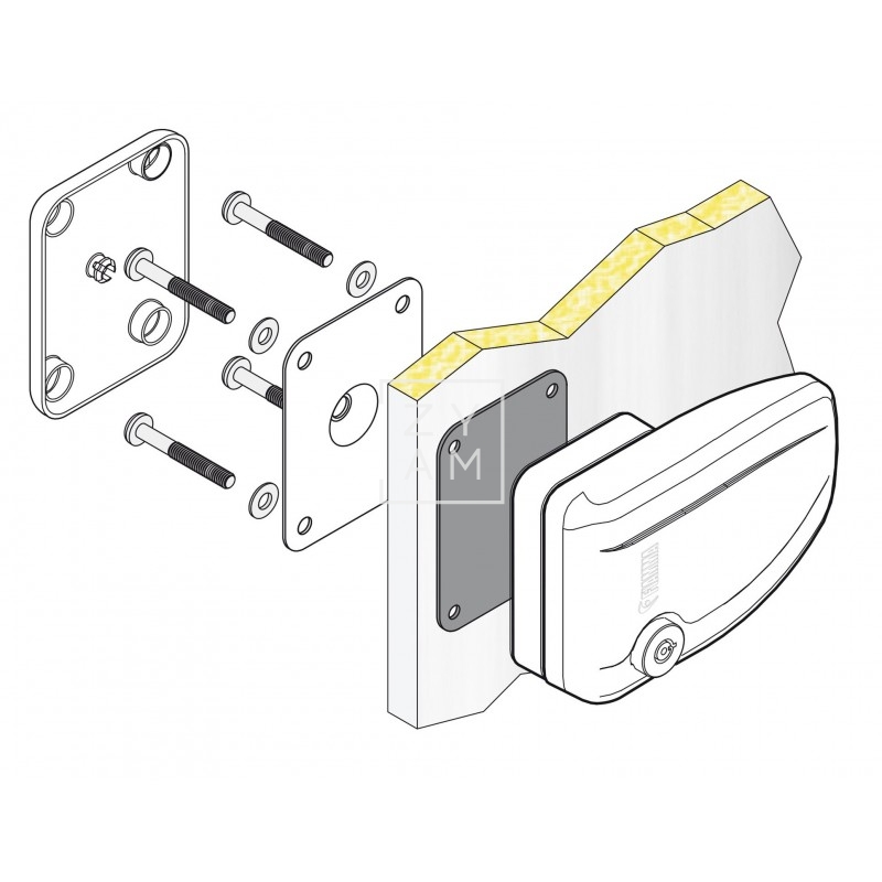 CERRADURA FIAMMA SAFE DOOR BLANCO