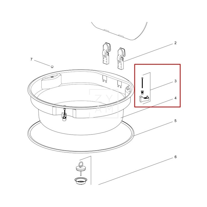 KIT FIJACION COCINA/SENO THETFORD