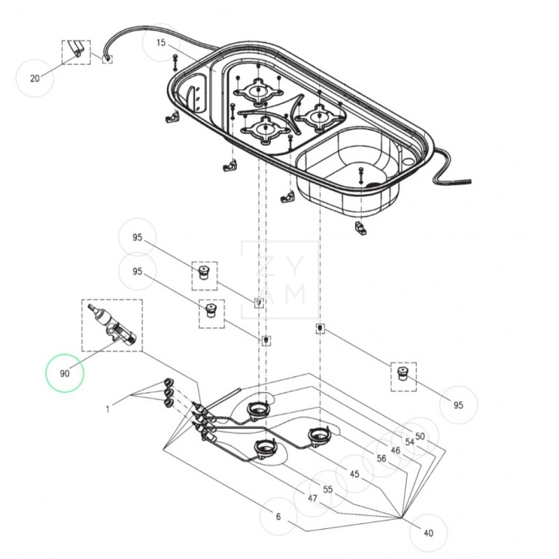 IMAN VALVULA GAS DOMETIC CRAMER