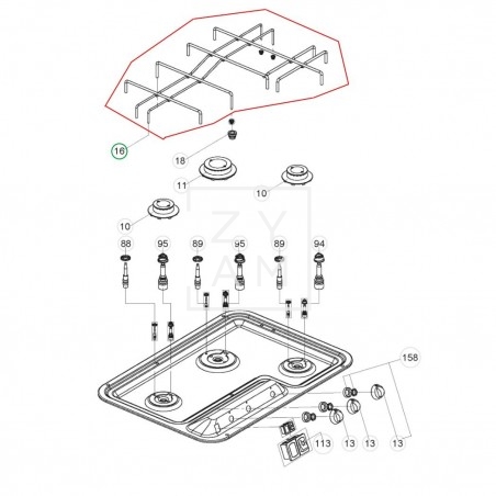 PARRILLA COCINA DOMETIC HB3370/PI913