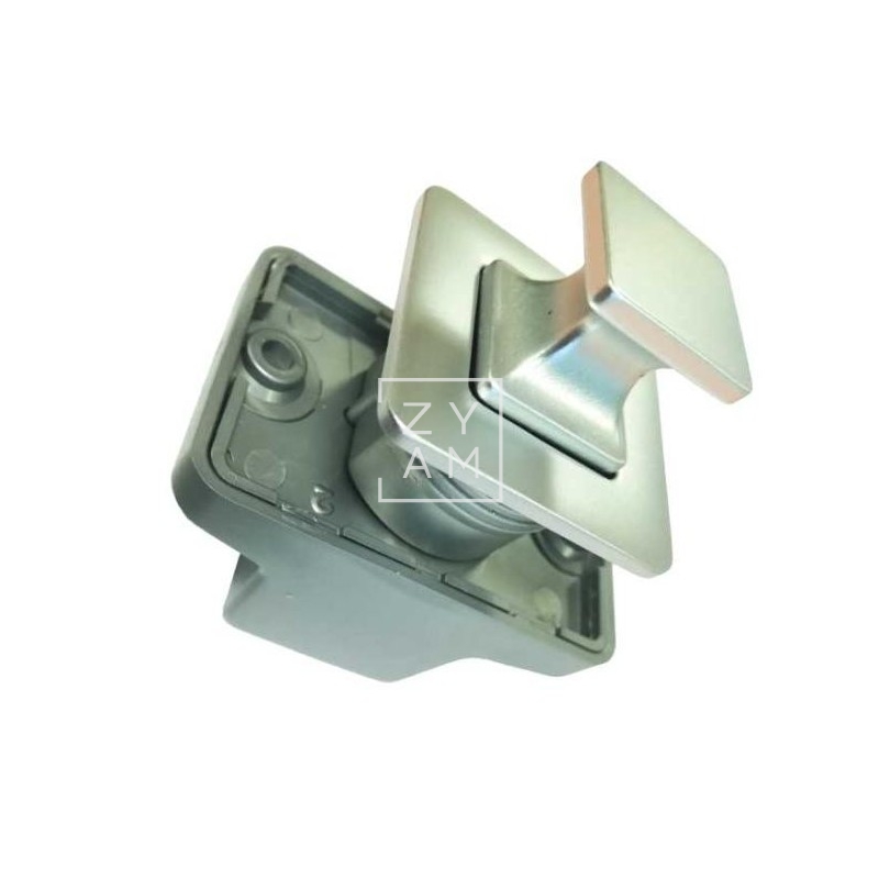 Cajetín Completo Push Lock Cuadrado Níquel – Repuesto Moderno y Seguro