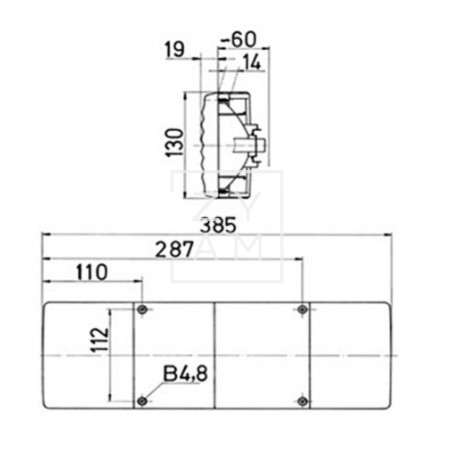 PILOTO TRASERA L/R JOKON 385X130X60