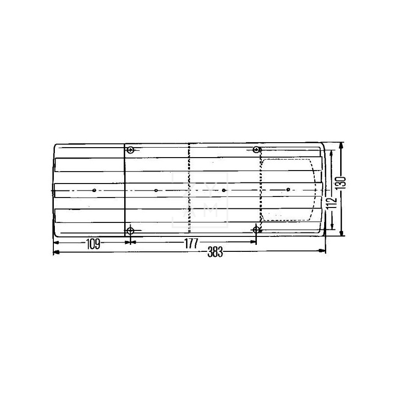 PILOTO TRASERO L/R MARCHA ATRAS 385X130X60