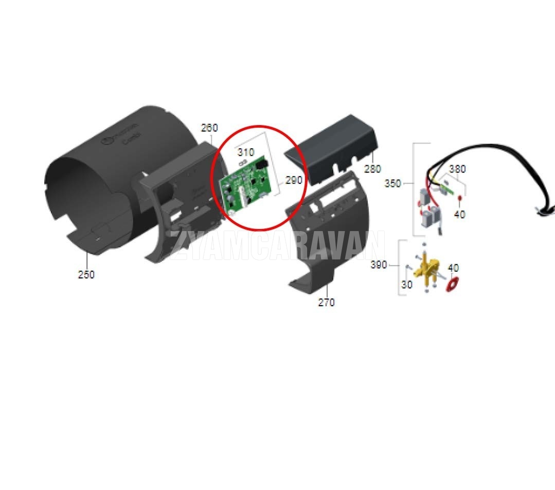 Placa Control Truma Combi 4 4e 18 Para Caravanas