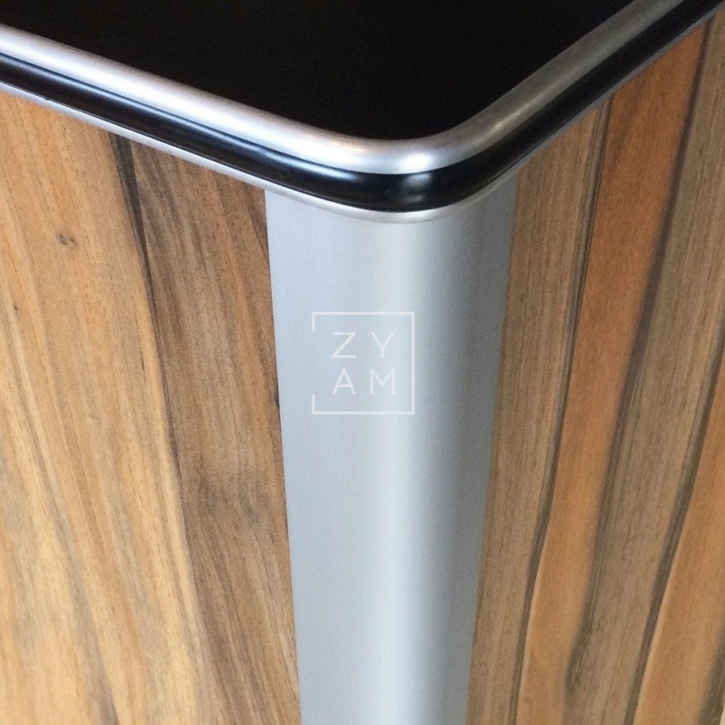 Perfil Unión 90º Aluminio 15mm Gris