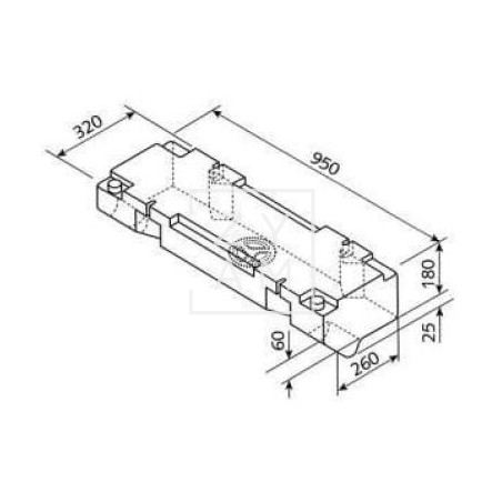 DEPOSITO 45L VW T2/T3 95X21X18