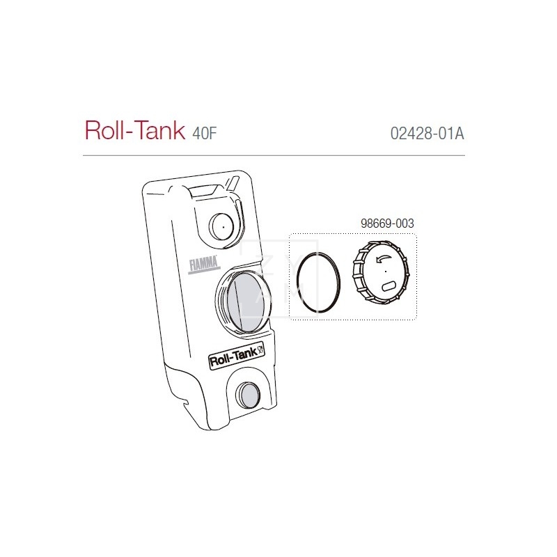 TAPA ROJA FIAMMA TANK