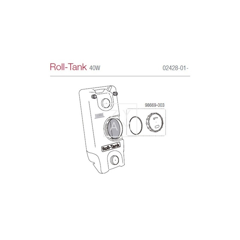 TAPA ROJA FIAMMA TANK