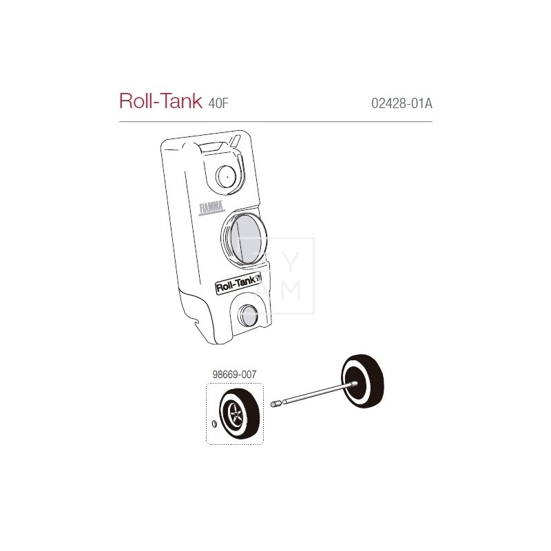 RUEDA GOMA FIAMMA ROLL-TANK 23-40