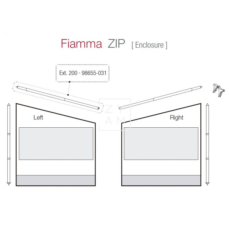 RAFTER LATERAL F45-EXT. 2M