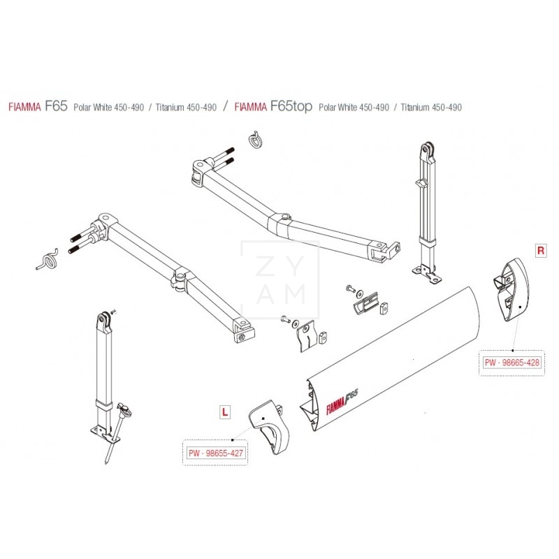 TAPA FRONTAL F65 POLAR