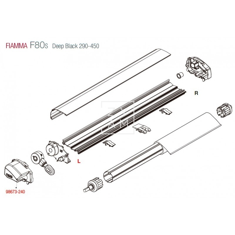 TAPA F80S D.B. 290-450 IZQ