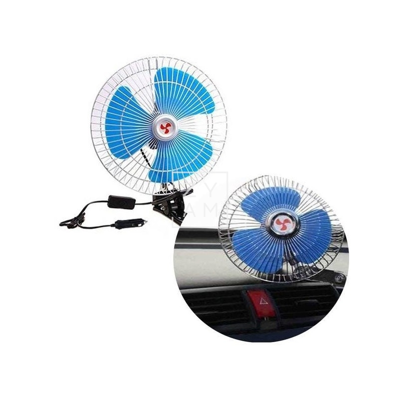 VENTILADOR OSCILANTE METÁLICO 8"/12V