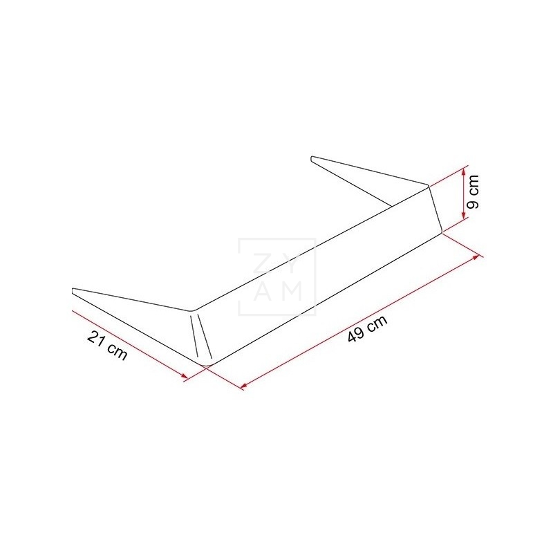 SPOILER CLARABOYA VENT 40 BLANCA