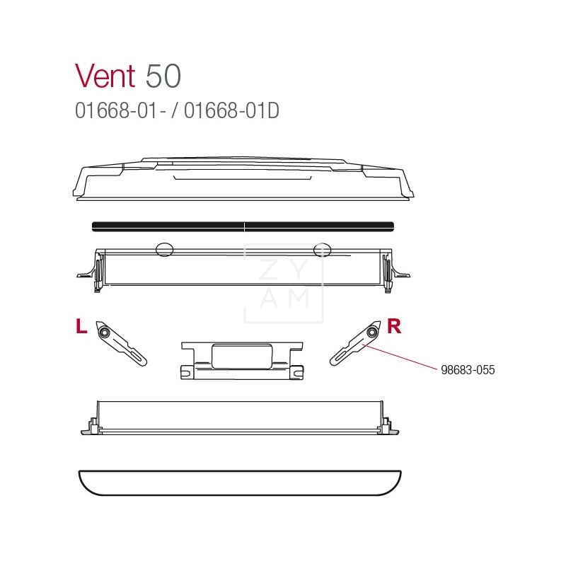 BRAZO DERECHO ASA VENT 50