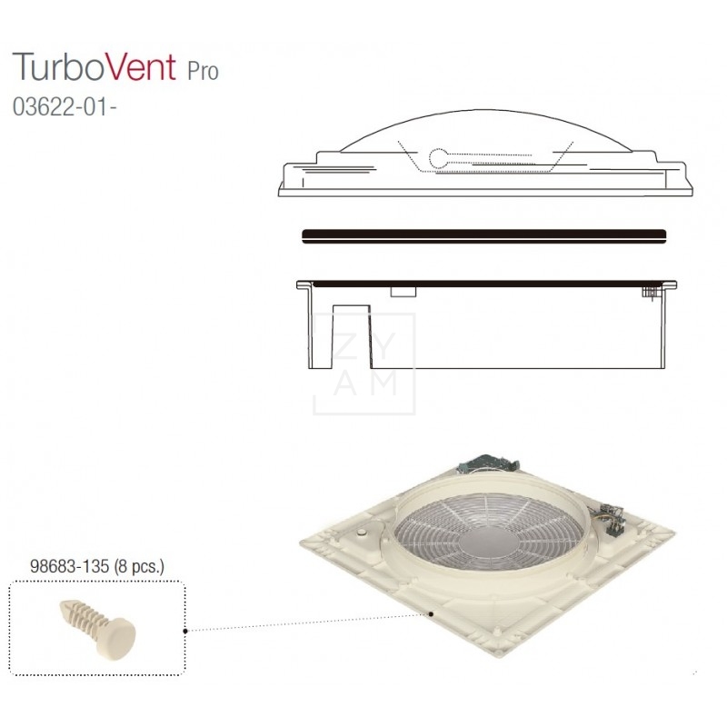 KIT TAPONES PARRILLA TURBO-VENT