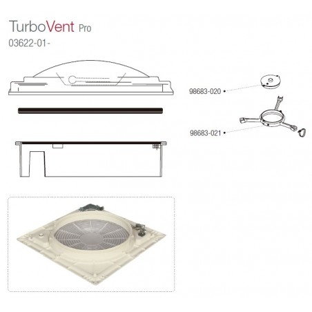 MOTOR + SOPORTE TURBO-VENT