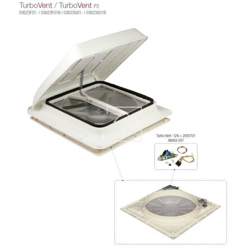 Mando Regulador para Fiamma Turbo-Vent – Repuesto Original