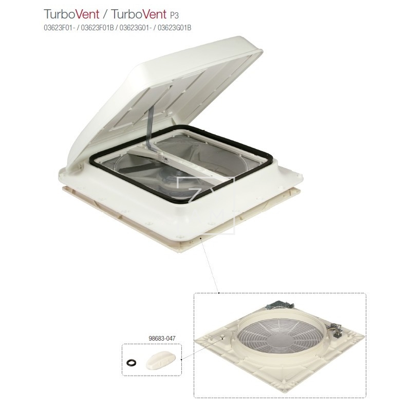 MANIVELA CLARABOYA TURBO-VENT