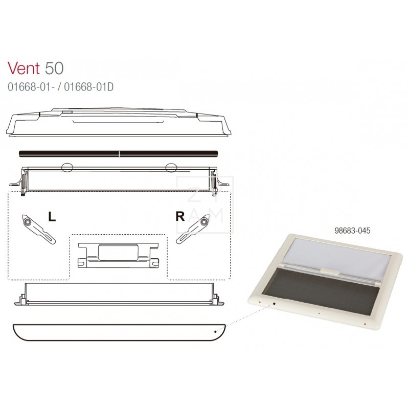 CASSETTE COMPLETO VENT 50