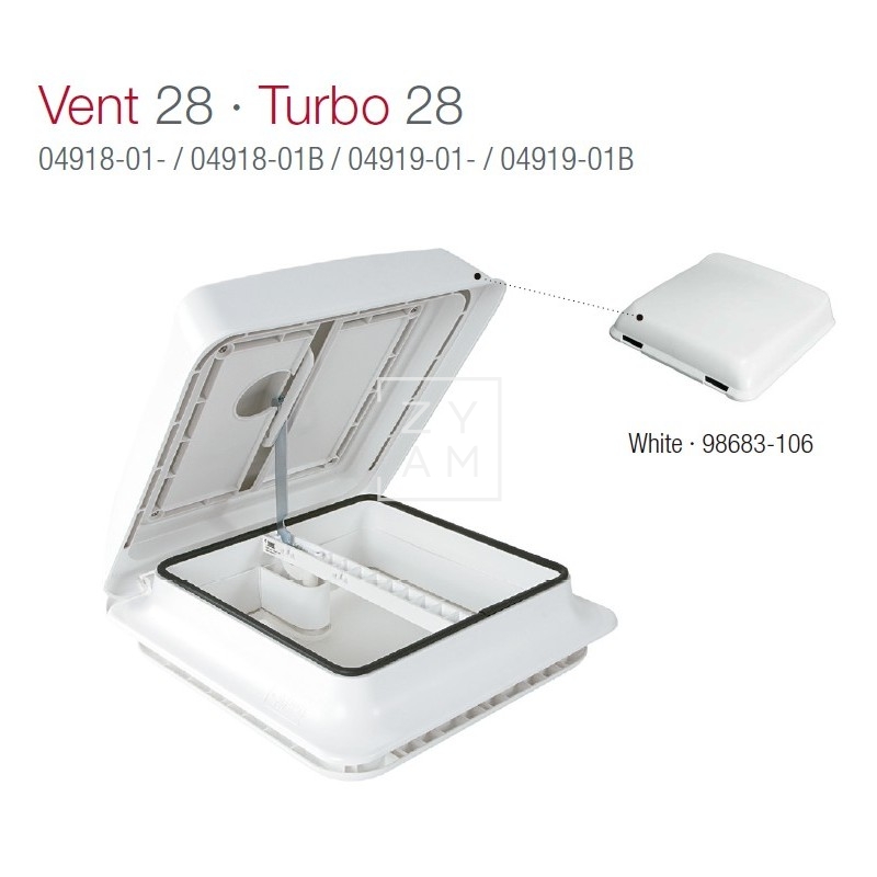 TAPA SUELTA VENT 28 / TURBO 28 BLANCA